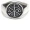 Echtes Sterling Silber herren Ring Chi Rho Alpha Omega massiv punziert 925 (71 (22.6))