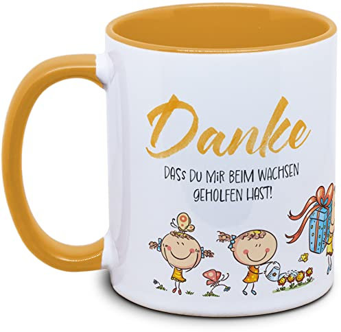Tassenkasper - Tasse für Erzieherin: Danke, dass du mir beim wachsen geholfen hast! Kindergarten Abschiedsgeschenk