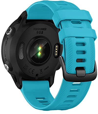 AISPORTS Kompatibel mit Garmin Fenix 7/6/6 Pro/5/5 Plus Armband Silikon, 22mm Uhrenarmband Weiches Flexibles Atmungsaktives Silikon Sportarmband Ersatzarmband für Garmin Forerunner 745/935/945/955
