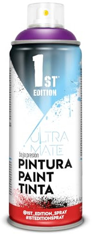 1ST EDITION Pintura EN Spray 520cc / 300ml Mate Violeta REVOLUCIÓN Ref 657, Multicolor, 300ml/520cc