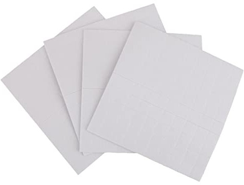 Double Sided Adhesive Foam Tape 1.5mm - White, Pack of 4 Sheets - Ideal for Crafts and DIY Projects