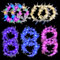 Cerioll LED-Feder-Stirnbänder, 10 Stück Lichterkette mit Federn, LED Haarreif, Leuchtender Kopfschmuck, Party-Haarschmuck Für Frauen Und Mädchen (5 Farben)