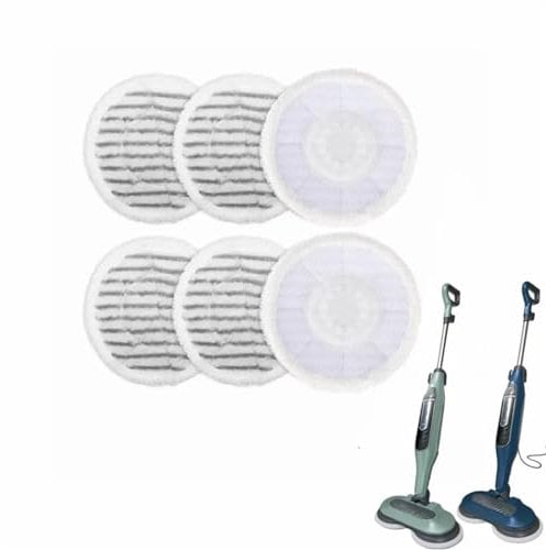 JINFOLI 6 Pcs Replacement, for Shark, for Steam Mop Mat S7020 S7000 S7001 Steam & Scrub All-in-One Scrub Hard Floor Steam Mop Accessories Mopping Pad