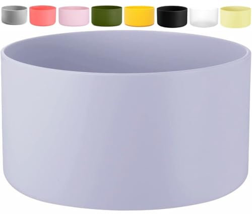 Boot Sleeve for Hydro Flask Bottles & Travel Tumbler-Stanley Quencher Tumblers-Owala & Simple Modern Tumblers, Anti-Slip Protective Cover (Purple, Fits Hydro 12-24oz/Stanley 40oz Quencher)