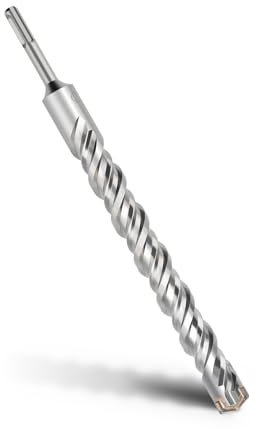 MOXPIFY - Punta per trapano da calcestruzzo, attacco SDS Plus, 30 x 310 mm, con 4 taglienti in metallo duro e doppia elica, per calcestruzzo, pietra, pietra naturale