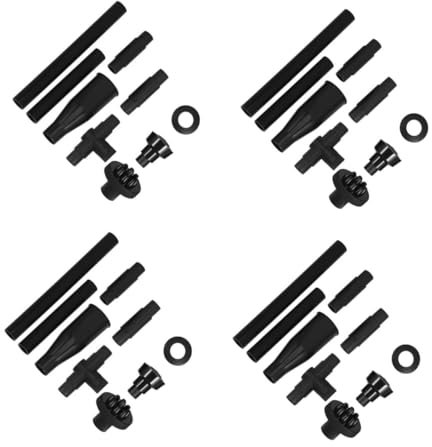 BESPORTBLE 4 Ensembles Accessoires pour Aquariums Kit D'accessoires pour Pompe De Bassin Pièces Et Accessoires De Fontaine Têtes De Pulvérisation De Fontaine Black Abdos 9 Pièces * 4