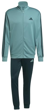 adidas Herren 3 STRIPES FRENCH TERRY TRACKSUITS, powder teal, XXL