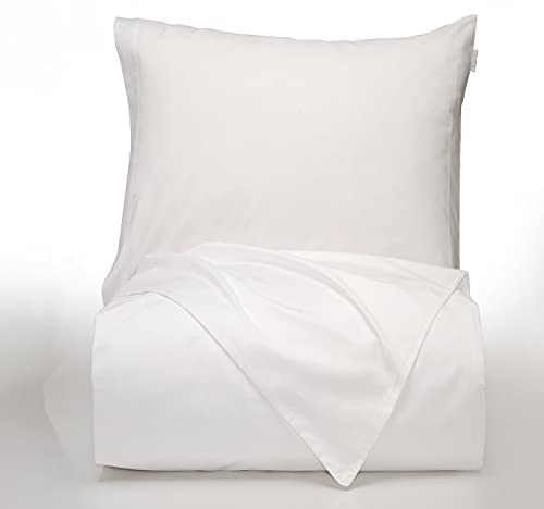 Bianca Plain Dyed White Duvet Cover Set 240 x 220 + 60 x 70 (2)