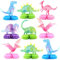 Calkkrer 9 Stück Dino Party Honeycomb Centerpieces, Dino Tischdeko für Kindergeburtstag, Dino Partyset mit Vulkan-Thema, Bienenwabe-Mittelstück, Dino Tischtopper