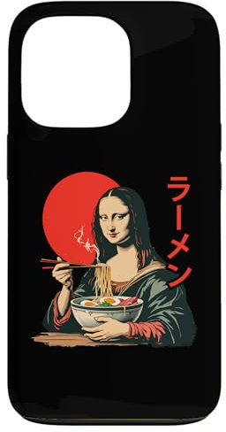 Mona Lisa Essen Ramen Japanische Nudeln Kunstlehrerin Hülle für iPhone 13 Pro