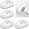 HonGien 4 Pack Baby Gate Wall Protector Stair Gate Extension Wall Guard for Protecting Stair Door Wall Surface Babies & Pets Safety （No Screw Need) (Round White)