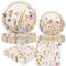 Wildflower Party Supplies Floral Paper Plates and Napkins Tea Party Decoration Floral Baby Shower Birthday Wedding Bridal Shower Favors