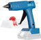 Cordless Hot Glue Gun for 18V BatteryQuick Heating Glue Gun with 30PCS Glue Sticks for Sealing Repairs Arts Crafts DIY (No Battery)