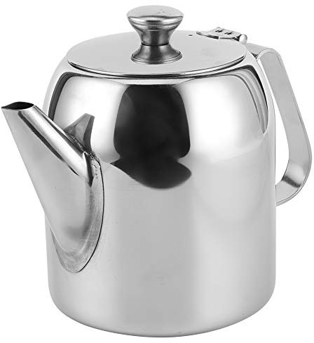 TARSHYRY Cafetière, Cafetière de Camping argenté avec Hachéries de Percolateur en Acier Inoxydable pour Restaurant Hôtel (32 onces (environ 850ML))