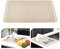 KitchenRaku Tappetino scolapiatti, Resistente al calore,Sottobicchieri in silicone antiscivolo, Presine, Tovaglietta, Ripiano per cucchiai (Beige, 30x40cm)