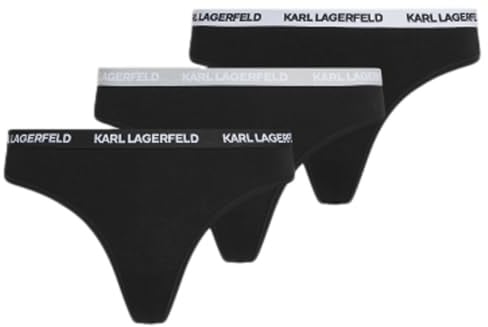Karl Lagerfeld Damen Logo Thong (3 Pack)