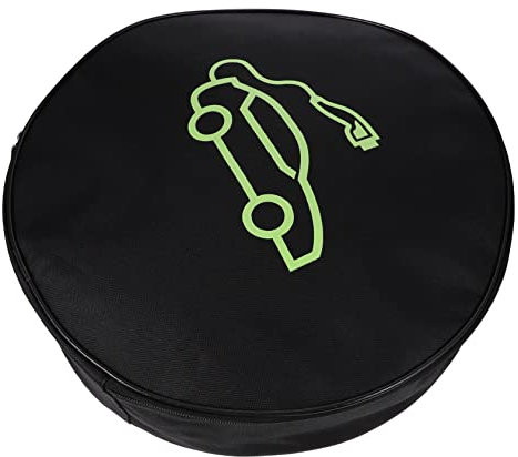 OSOLADY Handheld Ev Charger Bag Cable Organizer for Electric Vehicle Charging Accessories Compact and Storage Case for Car Use and Travel Practical Management Black