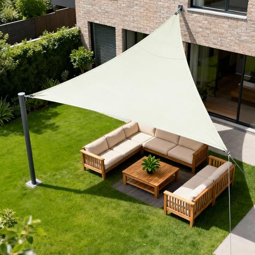 HENG FENG Toldo Vela Triangular 2x2x2m, Beige