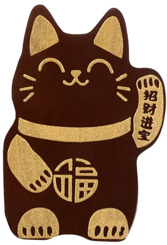 Cabilock Abridor Botellas Cerveza Magnético con Imán para Nevera Diseño Gato Fortuna Práctico Destapador Envases Portátil para Bares y Hogar