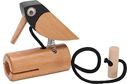 Odorkle Spechtspielzeug, Skulptur aus Buchenholz für die Vorschulerziehung, Aufmerksamkeitsstarke Vogeldekoration für Kinder