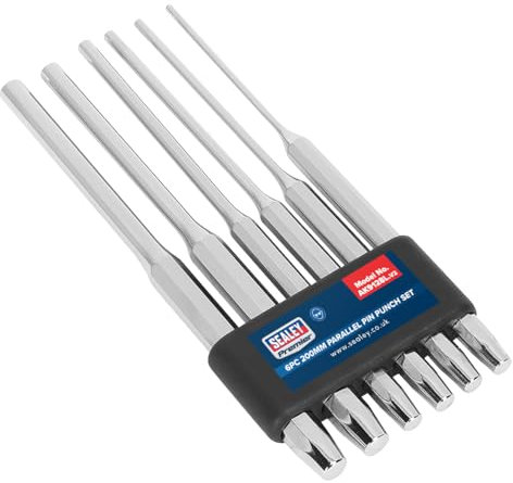 Sealey Ak9128L Parallel Pin Punch Set 6Pc 200Mm