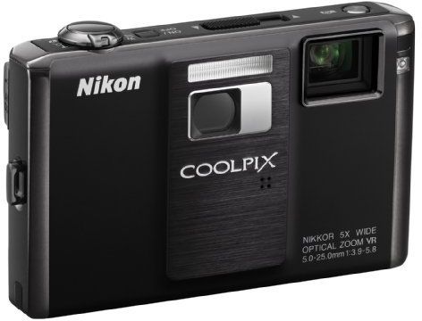 Nikon Coolpix S1000pj Digitalkamera (12 Megapixel, 5-fach Zoom, 6,9 cm (2,7 Zoll) Display, integrierter LED-Projektor) schwarz