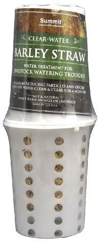 Summit 131 Clear-Water Barley Straw for Livestock Watering Troughs, Treats up to 1000-Gallons, 0.5 lbs
