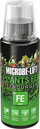 MICROBE-LIFT Engrais Fer Aquarium Plantes Plants FE 118 ML – Contre Feuilles Jaunes & carences – Feuillage Vert Intense – sans Nitrate ni Phosphate – Dose hebdomadaire Facile