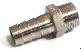 STAINLESS STEEL HOSE TAIL HOSETAIL ADAPTERS 1 BSP 1 X INCH