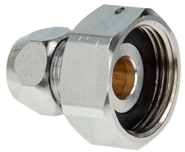 tecuro Waschtischzähler Verschraubung 3/4 Überwurfmutter x Ø 10 mm QV