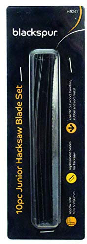 Blackspur 10x 15cm Replacement Hacksaw Blades - Metal Junior Hack Saw Wood Cutting Multi Blade Set