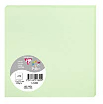 Clairefontaine 1840C Packung (mit 25 Karten Pollen, 135 x 135 mm) 210g, Grün