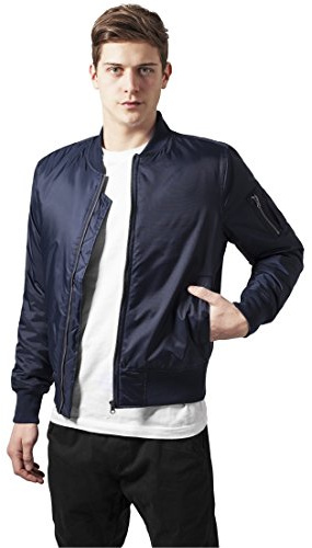 Urban Classics Herren Jacke, Blouson, Marineblau (155), XXL