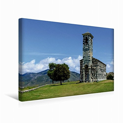 Premium Textil-Leinwand 45 x 30 cm Quer-Format San Michele, Murato | Wandbild, HD-Bild auf Keilrahmen, Fertigbild auf hochwertigem Vlies, Leinwanddruck von Andreas Jordan
