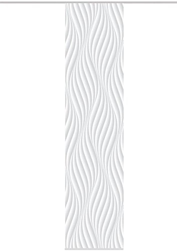 Vision S Schiebevorhang Digitaldruck Bambus-Optik Wave 260 x 60 cm Grau