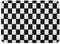 Kinhevao Bath Mat Checkerboard Black White Checkered Checked Checker Checks Bathroom Decor Rug