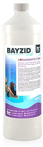Höfer Chemie 15 x 1 L Produit de floculation Liquide BAYZID pour Eau de Piscine cristalline - Utilisation Facile et très Efficace Contre Les Troubles