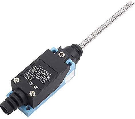 Interruttore di limite momentaneo flessibile flessibile impermeabile della molla elicoidale 1NC 1NO microinterruttore di limite momentaneo elettrico della molla di baffo(BM 8167)