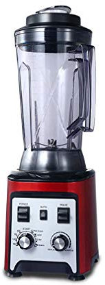 QREZ Blender Mixeur Multifonctions, Smoothie Blender Chauffant Blender Mixeur Puissant avec 2200W Mixeur Smoothie Et Milk-Shake avec 8 Lames en Acier Inoxydable Et 4L sans BPA Jarre,Rouge