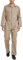 TopTie Herren-Overall, Druckknopf- und Reißverschluss vorne, Boilersuit, Arbeitskleidung, khaki, 27-32