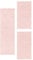 SIMPEX Bettvorleger Schlafzimmer Teppich Bettumrandung 3 Teilig Läufer Flur Küchenteppich Bettläufer Modern Einfarbiges Design Kurzflor Soft & Extra Weich Farbe: Rose