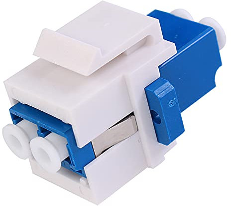 6 Stück Duplex LC auf LC F/F Kupplung Keystone Jack Modular für Patchpanels und Wandplatten, Aufputzdosen, LC UPC Glasfaseradapter, kompatibel mit SingleMode Multimode|1,25 G/10 GB OS1-2/OM1-3)