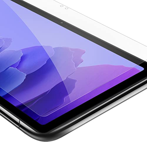 Cadorabo Tablet Panzer Schutz Glas für Samsung Galaxy Tab A7 (10.4 Zoll) - Schutzfolie in Ultra-Klar Hüllen freundlich - Gehärtetes (Tempered) Glas Dipslayschutz Folie in 9H Härte Anti Kratzer