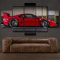 5 Teilig Leinwandbilder Ferrar F40 Auto 5 Stück Wandbild Kunstdruck Leinwandbild 5 Panel Leinwand Wandkunst Moderne Wanddekoration Home Wohnzimmer Schlafzimmer Dekoration