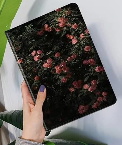 Case for iPad Mini 6th Generation 8.3 Inch - Flower Pattern Cute Slim Leather Folio Stand Cover with Pencil Holder, Auto Wake/Sleep (Colour K)