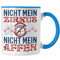 Trendation - Nicht Mein Zirkus Nicht Meine Affen Tasse Lustiger Spruch Kaffeetasse Geschenk (Blau)