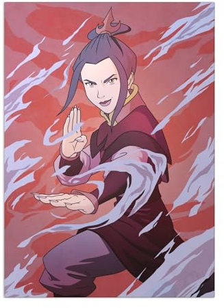 Displate Offiziell Avatar The Last Airbender MetallPoster Magnetische Befestigung Inklusive Lizenziert Bilder Hochwertiges Poster Character Elements - Azula Elements 45 cm x 32 cm