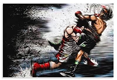 KNOTSS Anime Poster Hajime No Ippo Dekorative Malerei Leinwand Wandkunst Wohnzimmer Schlafzimmer Malerei, Leinwand Kunst Poster Wandkunst Bilddruck Modernes Familienzimmer Dekor 12x18