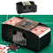 Cepewa Kartenmischmaschine elektrisch │ Kunststoff 20x10x9,5cm schwarz │ 2 Decks zum Spielkarten mischen