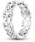 QIKAOLA 925 Sterling Silber Frauen Ringe Mond Stern Ring Evil Eye Ring Bunte Vintage Ringe Cubic Zirkonia Ring Stapelbare Statement Ringe für Frauen Größe 6-9